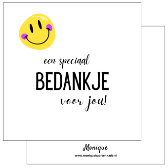 Wenskaart |  Een speciaal bedankje voor jou